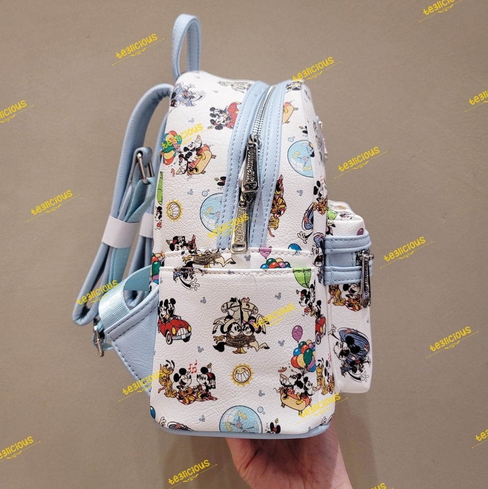 DISNEY LOUNGEFLY MICKEY MINNIE RUNAWAY RAILWAY BP - Picture 6 of 9